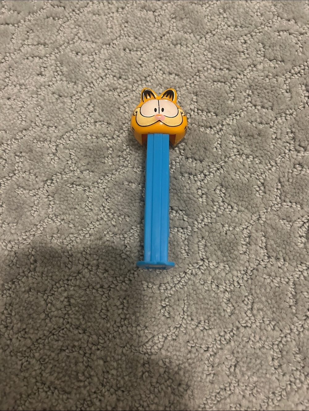 Garfield PEZ Dispenser - Blue Stem, Orange Head